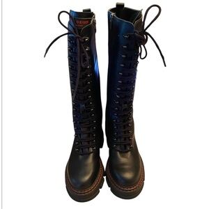 Kurt Geiger London Bird Knee Lace Up Boot Size 36/US Size 6